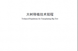SZDB Z189-2016 深圳市大树移栽技术规程