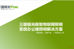 三雄极光极智物联网照明系统办公楼解决方案2023