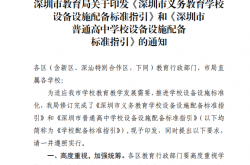 深圳市教育局关于印发《深圳市义务教育学校设备设施配备标准指引》和《深圳市普通高中学校设备设施配备标准指引》的通知（深教函〔2020〕9号）