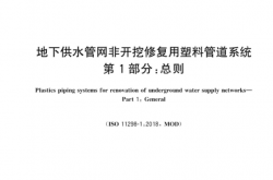 GB∕T 43982.1-2024 地下供水管网非开挖修复用塑料管道系统 第1部分：总则