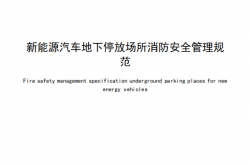 DB4403T 509—2024 新能源汽车地下停放场所消防安全管理规范