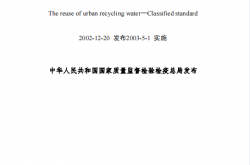 GBT18919-2002 城市污水再生利用分类