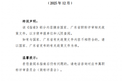 深圳市职称评审申报指南（2025年度修订版）