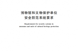 GBT16571-2012《博物馆和文物保护单位安全防范系统要求》